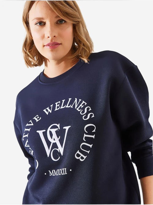 Sweat-shirt imprimé brossé à trois fils mbhs lucci - Kiabi Sweat-shirt imprimé brossé à trois fils mbhs lucci - Kiabi