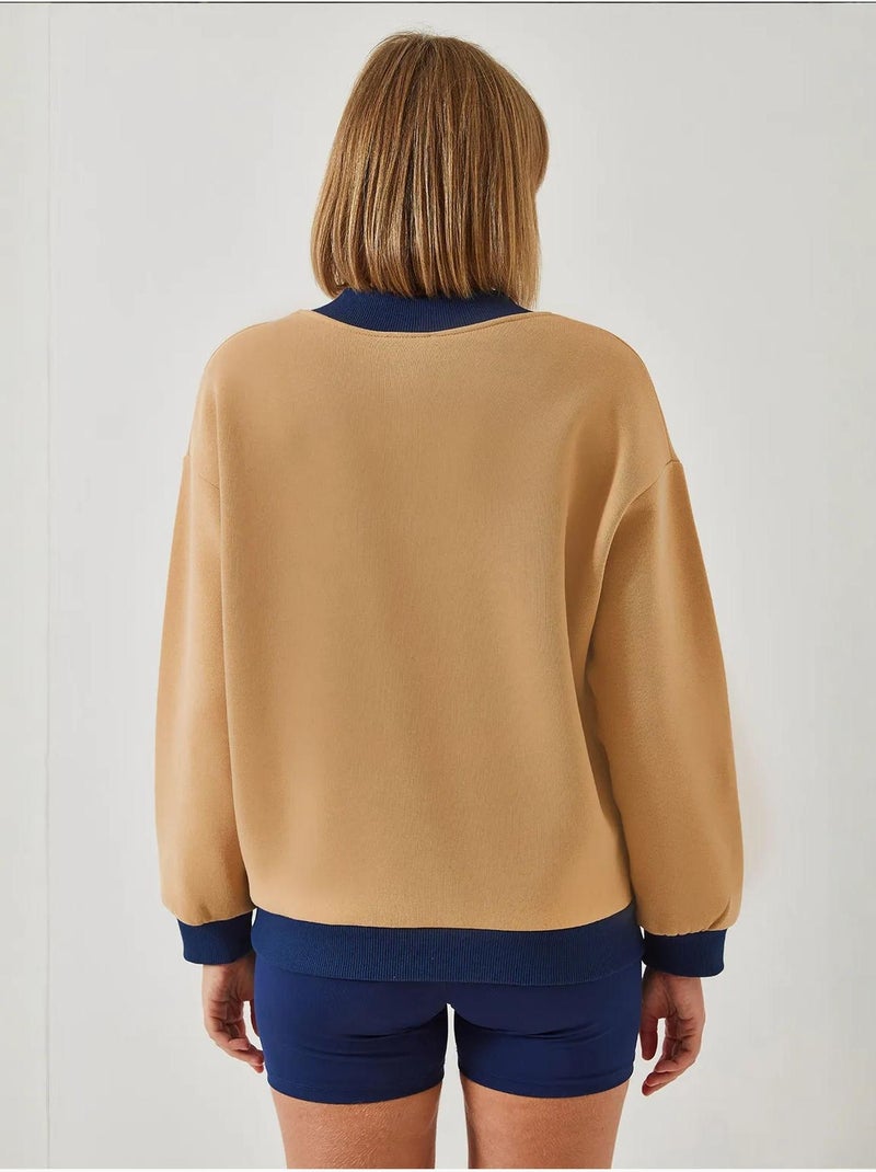 Sweat-shirt imprimé confort bianco lucci Camel - Kiabi