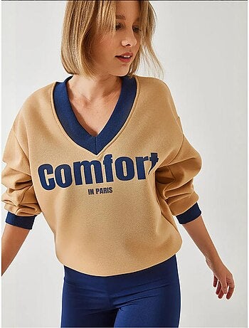Sweat-shirt imprimé confort lucci