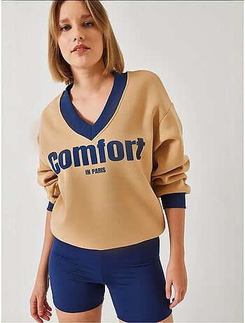 Sweat-shirt imprimé confort lucci