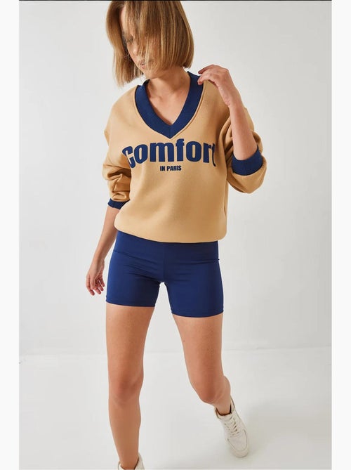 Sweat-shirt imprimé confort lucci - Kiabi Sweat-shirt imprimé confort lucci - Kiabi