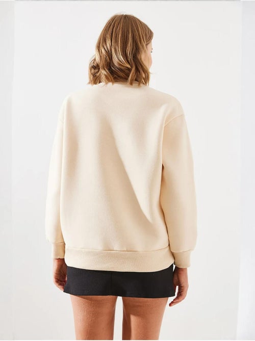 Sweat-shirt imprimé rochelle en polaire triple fil mbhs lucci - Kiabi Sweat-shirt imprimé rochelle en polaire triple fil mbhs lucci - Kiabi