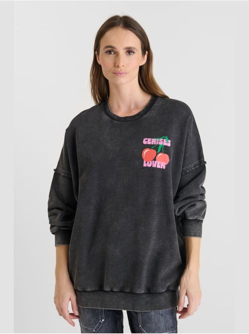 Sweat-Shirt JULES 'Le Temps Des Cerises' - Kiabi