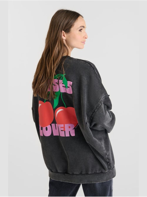 Sweat-Shirt JULES 'Le Temps Des Cerises' - Kiabi