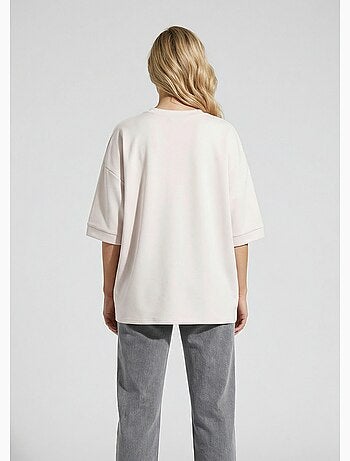 Sweat shirt large col rond, manches 3/4 - AFIBEL