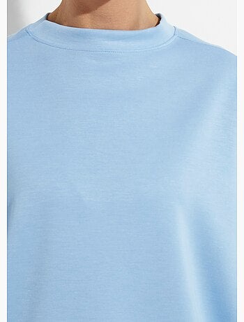 Sweat shirt large col rond, manches 3/4 - AFIBEL