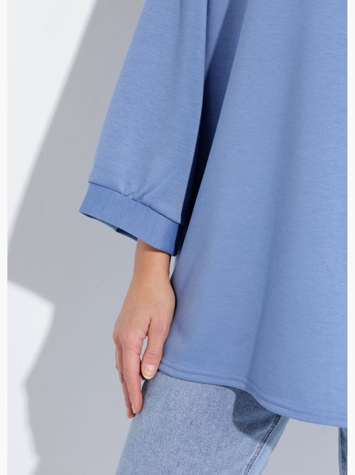Sweat shirt large col rond, manches 3/4 - AFIBEL - Kiabi