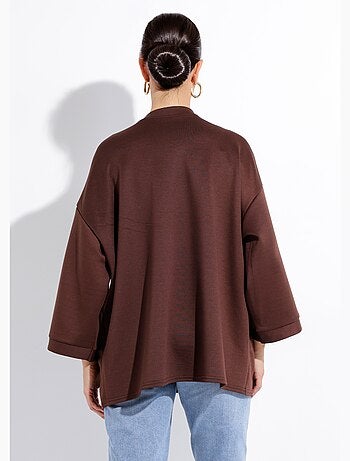 Sweat shirt large col rond, manches 3/4 - AFIBEL