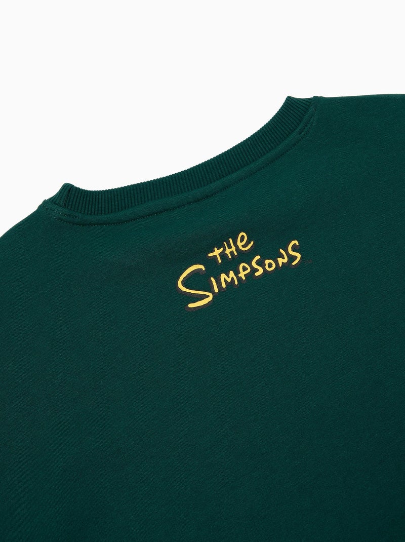Sweat-shirt 'Les Simpsons', MO Fashion Vert - Kiabi