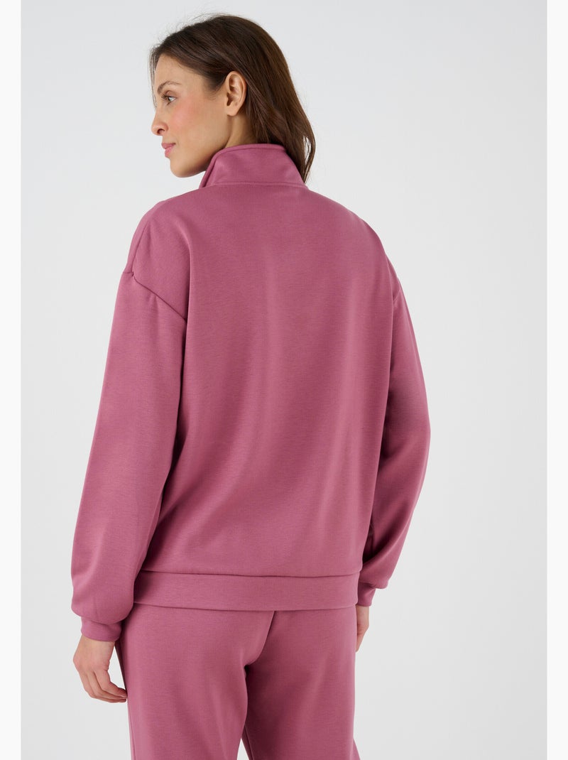 Sweat-shirt maille interlock Thermolactyl  - Happy D. by Damart Rose - Kiabi