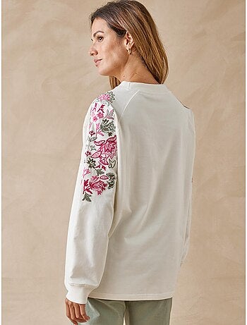 Sweat-shirt manches brodées - DAXON