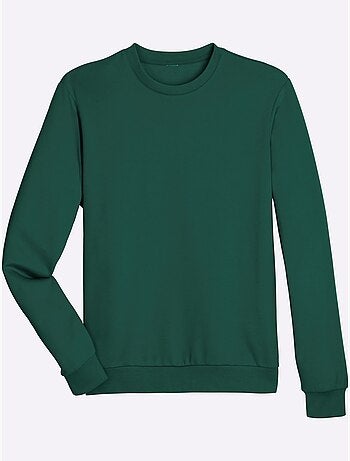 Sweat-shirt manches et ourlet à bords-côtes extensibles - taille standard - moda vilona