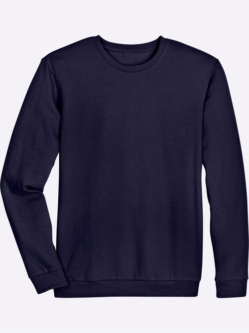 Sweat-shirt manches et ourlet à bords-côtes extensibles - taille standard - moda vilona - Kiabi Sweat-shirt manches et ourlet à bords-côtes extensibles - taille standard - moda vilona - Kiabi