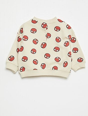 Sweat-shirt 'Marvel' 'Spiderman' en molleton non gratté