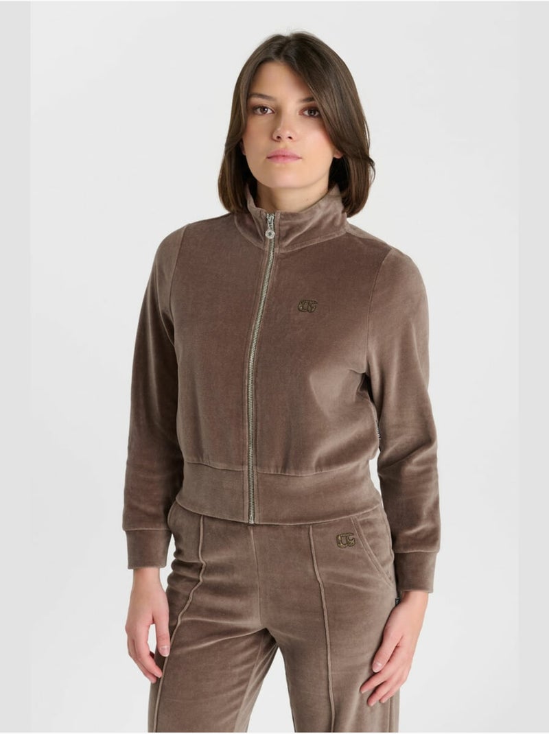 Sweat-shirt mendygi 'le temps des cerises' Marron - Kiabi