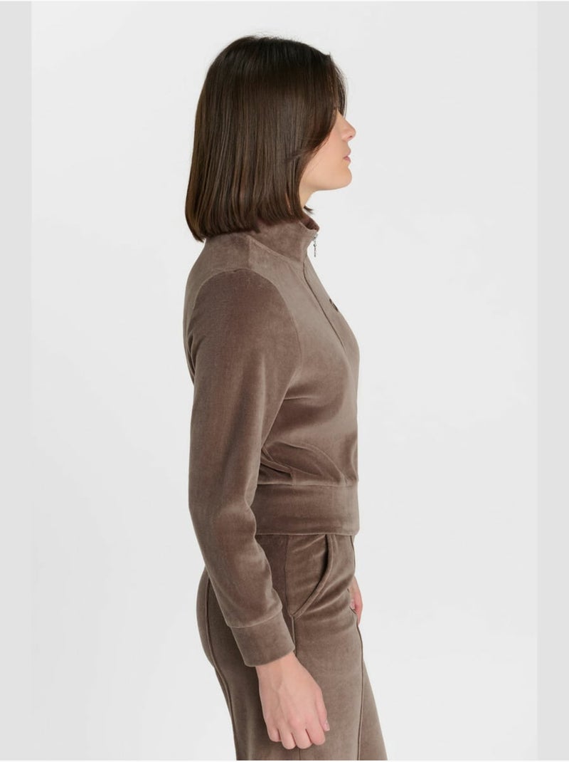 Sweat-shirt mendygi 'le temps des cerises' Marron - Kiabi