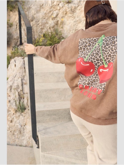 Sweat-shirt merygi 'le temps des cerises' - Kiabi Sweat-shirt merygi 'le temps des cerises' - Kiabi
