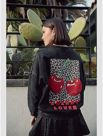Sweat-shirt merygi 'le temps des cerises'