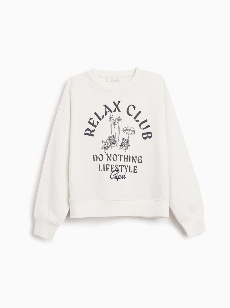 Sweat-shirt MO Fashion Blanc - Kiabi