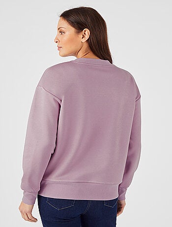 Sweat-shirt molleton brodé - Happy D. by Damart