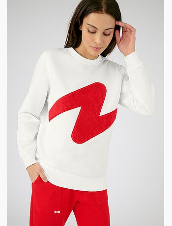 Sweat-shirt molletonné à motif placé Thermolactyl - Damart