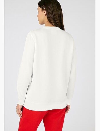 Sweat-shirt molletonné à motif placé Thermolactyl - Damart