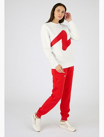Sweat-shirt molletonné à motif placé Thermolactyl - Damart
