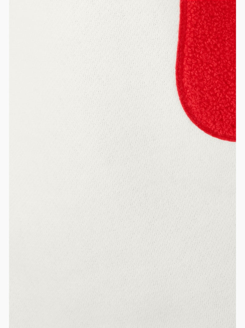 Sweat-shirt molletonné à motif placé Thermolactyl - Damart Blanc - Kiabi