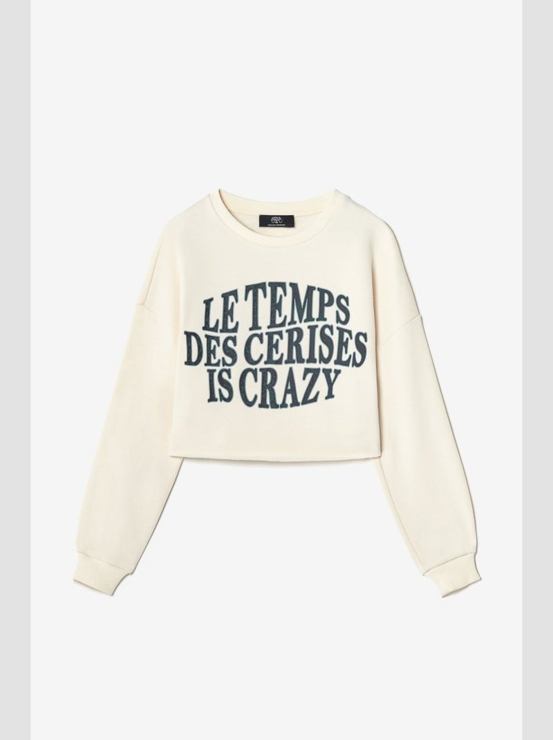 Sweat-Shirt MOLLIEGI 'Le Temps Des Cerises' Marron - Kiabi