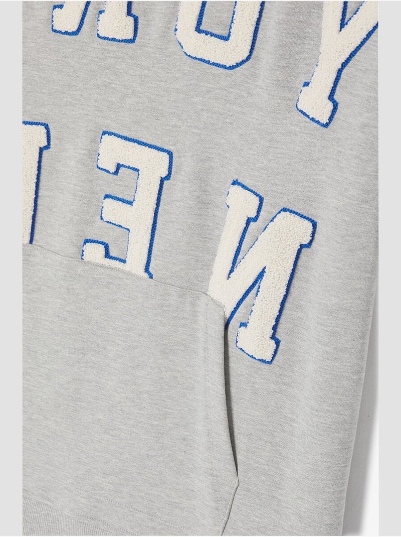Sweat-shirt napalbo 'le temps des cerises' Gris - Kiabi