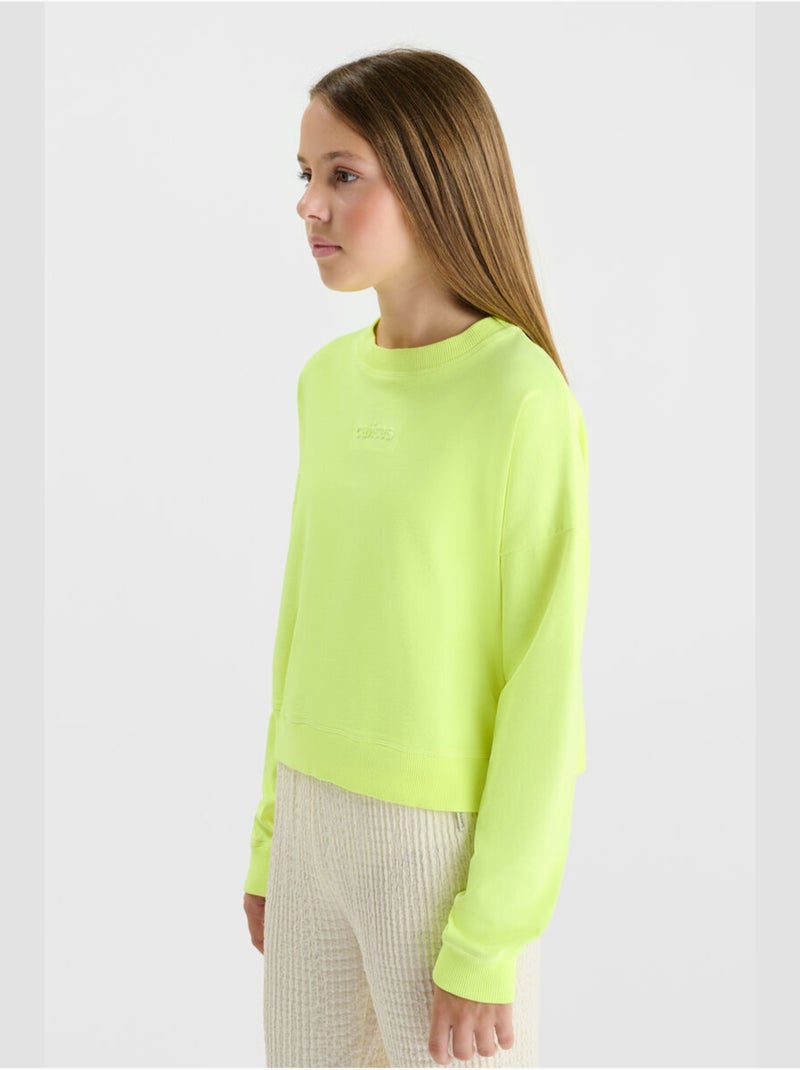 Sweat-Shirt NILAGI 'Le Temps Des Cerises' Jaune - Kiabi