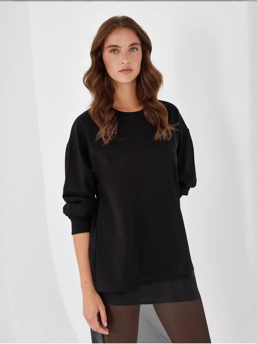 Sweat-shirt noir - Kiabi Sweat-shirt noir - Kiabi