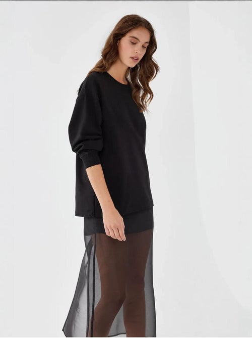 Sweat-shirt noir - Kiabi Sweat-shirt noir - Kiabi
