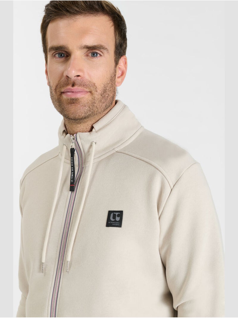 Sweat-Shirt OLAGO 'Le Temps Des Cerises' Beige - Kiabi