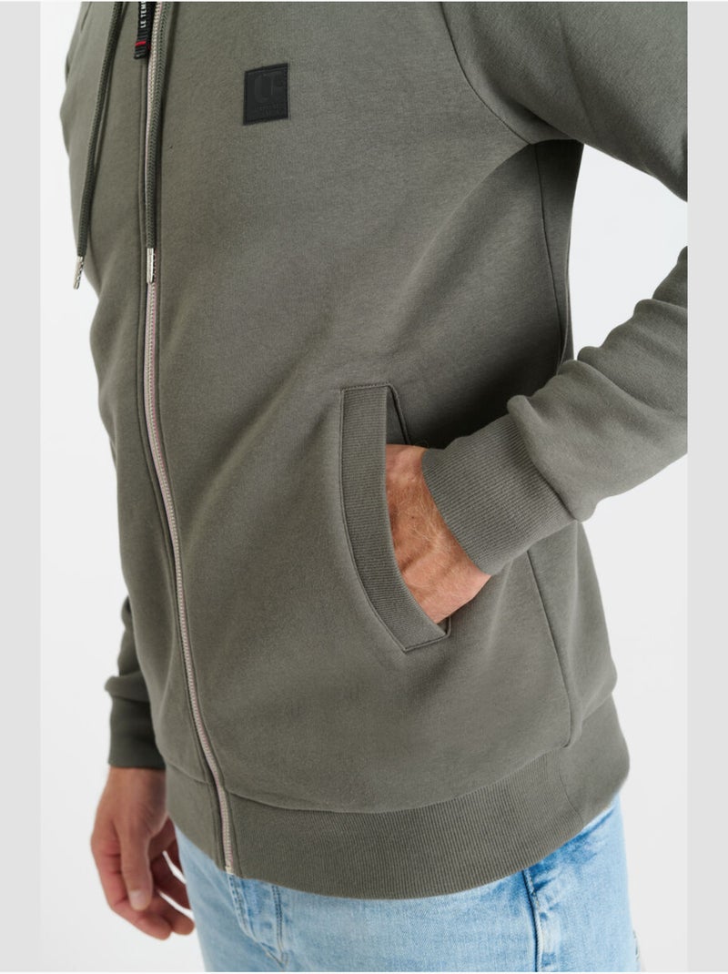 Sweat-Shirt OLAGO 'Le Temps Des Cerises' Vert - Kiabi