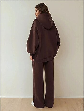 Sweat-shirt oversize à capuche et coupe ample avec poche kangourou
