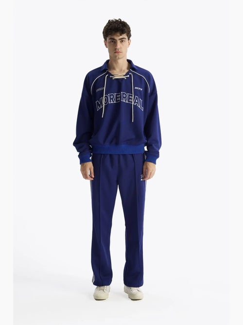 Sweat-shirt oversize à col rond et détail cravate giesto - Kiabi Sweat-shirt oversize à col rond et détail cravate giesto - Kiabi