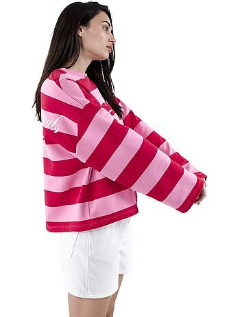 Sweat-shirt oversize rayé 100 % coton hiccup