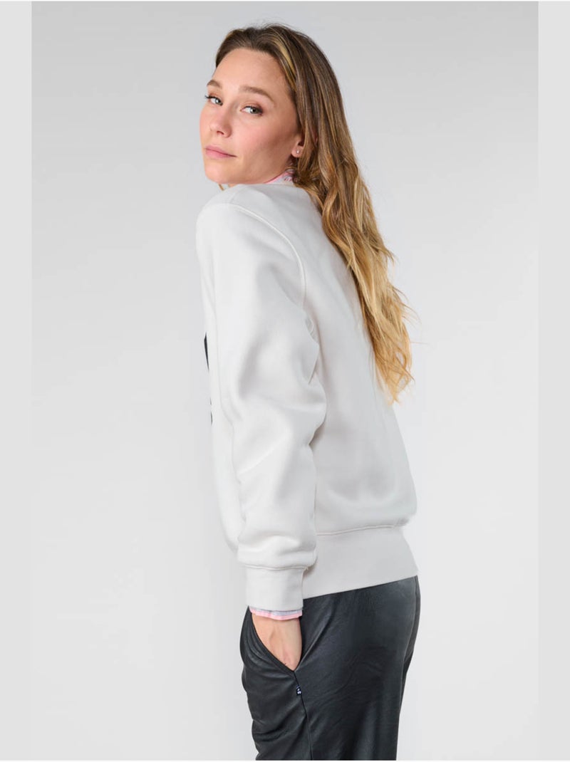 Sweat-Shirt PAOLO 'Le Temps Des Cerises' Blanc - Kiabi