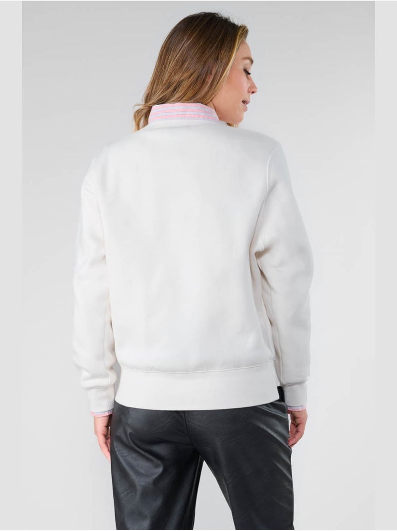 Sweat-Shirt PAOLO 'Le Temps Des Cerises' Blanc - Kiabi