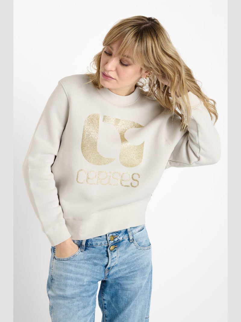 Sweat-Shirt PAOLO 'Le Temps Des Cerises' Gris - Kiabi