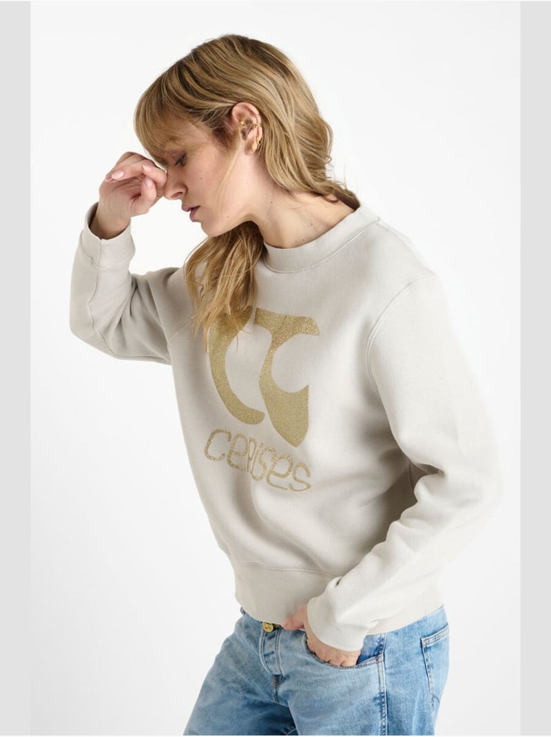 Sweat-shirt paolo 'le temps des cerises' Gris - Kiabi
