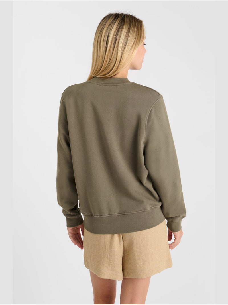 Sweat-shirt paolo 'le temps des cerises' Kaki - Kiabi