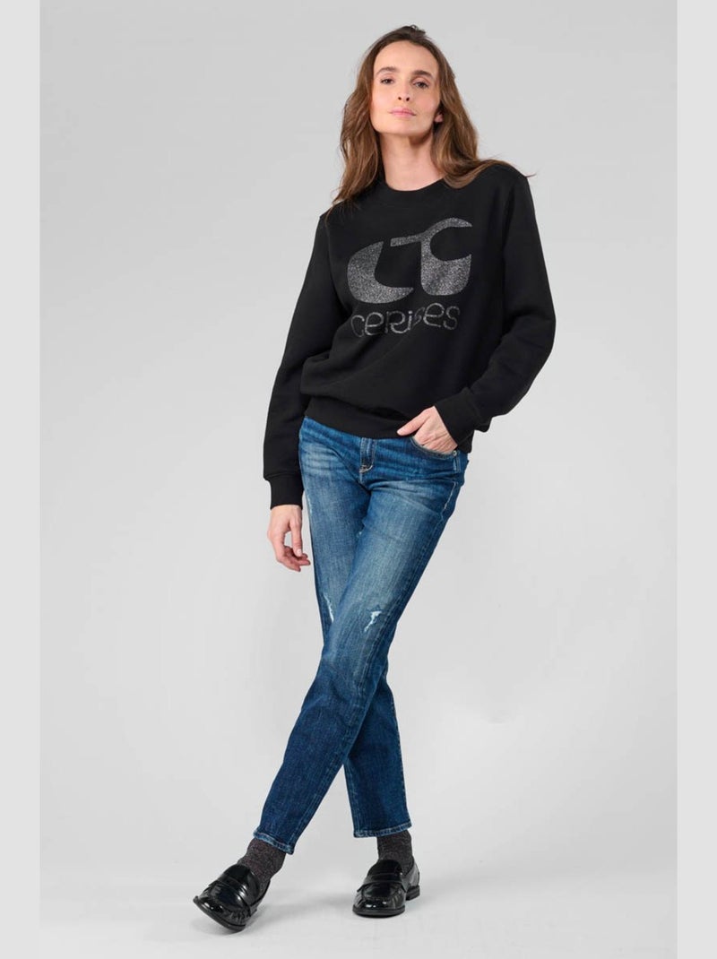 Sweat-Shirt PAOLO 'Le Temps Des Cerises' Noir - Kiabi
