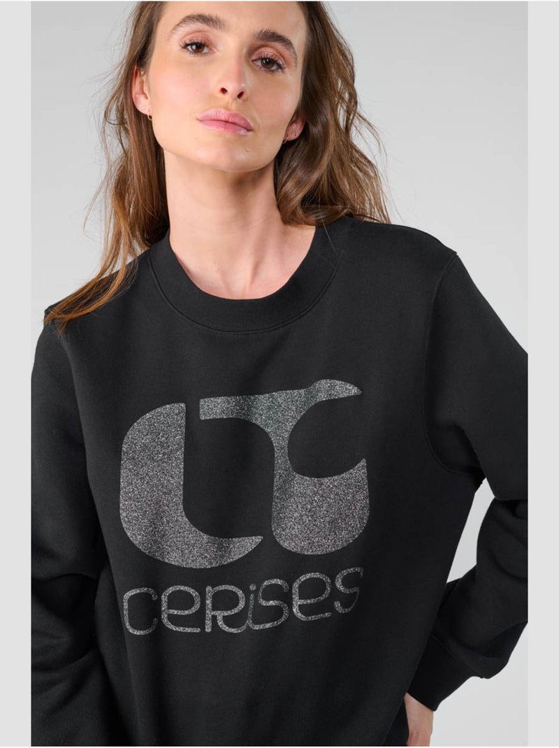 Sweat-Shirt PAOLO 'Le Temps Des Cerises' Noir - Kiabi