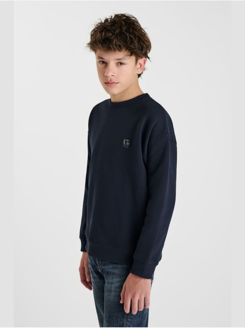 Sweat-Shirt PIPOBO 'Le Temps Des Cerises' Bleu - Kiabi