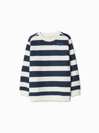 Sweat-shirt polaire rayé MO Fashion