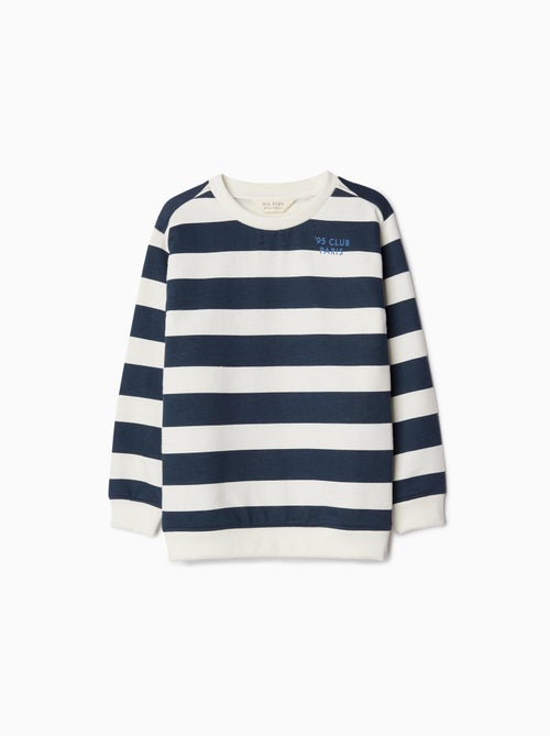Sweat-shirt polaire rayé MO Fashion - Kiabi