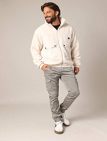 Sweat-shirt polaire zippé 'Deeluxe'