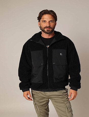 Sweat-shirt polaire zippé 'Deeluxe'